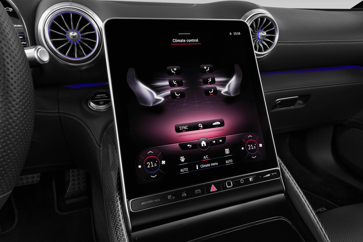 Klimasteuerung eines Mercedes AMG SL Roadster