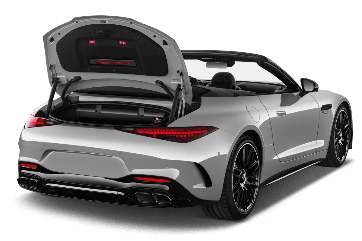 Kofferraum eines Mercedes AMG SL Roadster