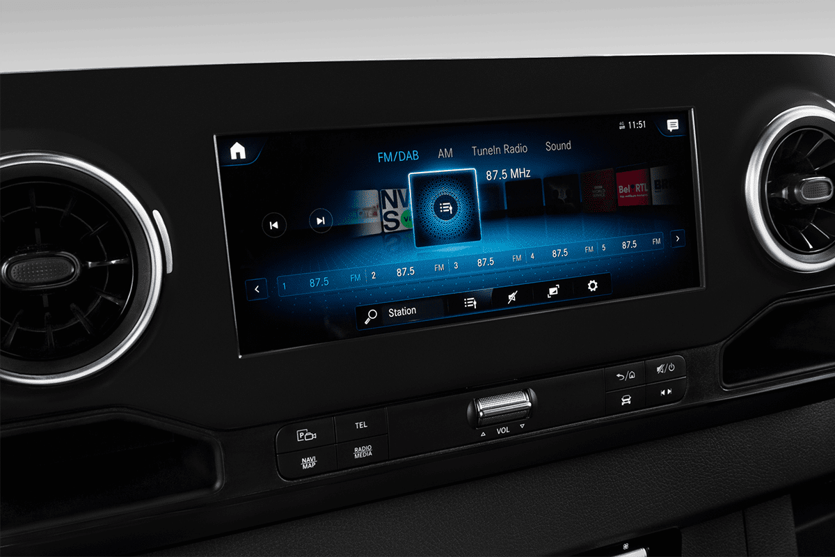 Audiosystem eines Mercedes Sprinter Kastenwagen