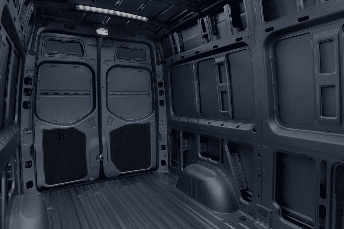 Rücksitzbank eines Mercedes Sprinter Kastenwagen