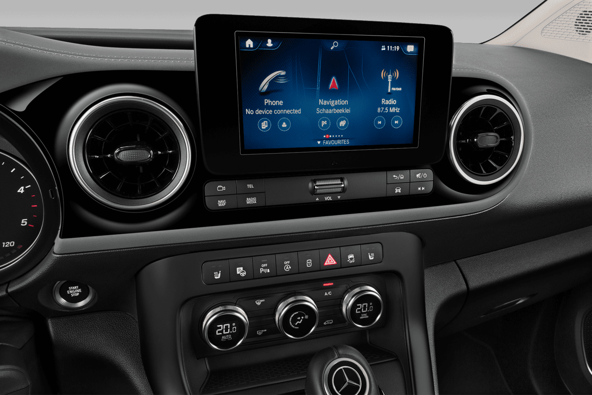 Mittelkonsole eines Mercedes T-Klasse