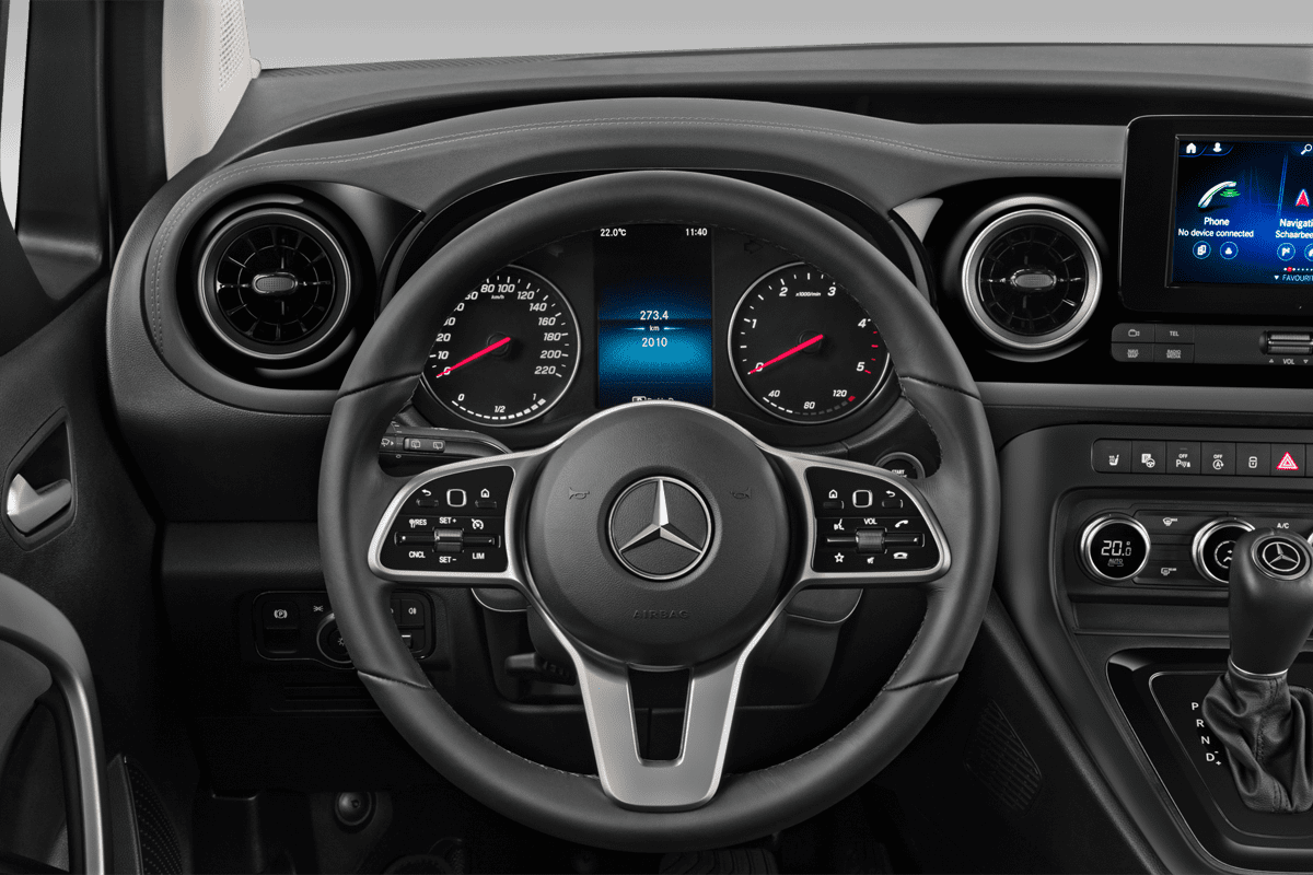 Lenkrad eines Mercedes T-Klasse