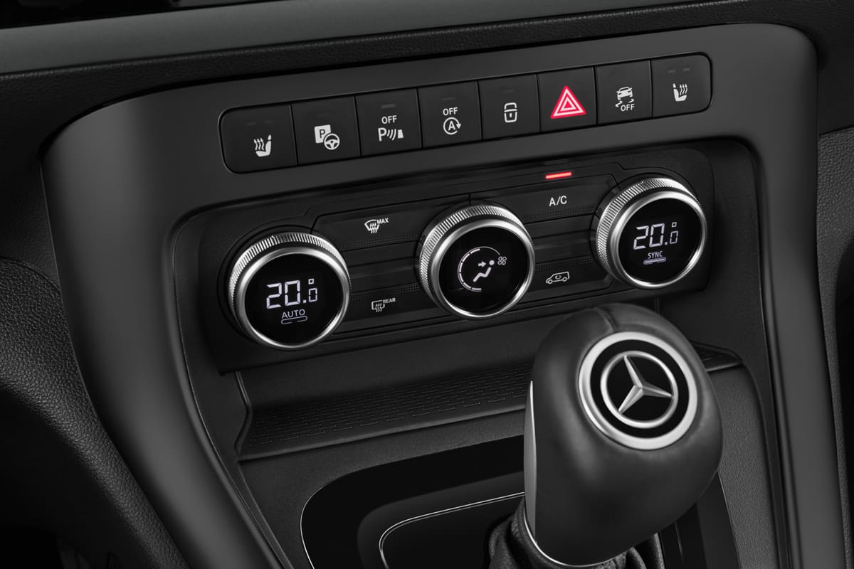 Klimasteuerung eines Mercedes T-Klasse