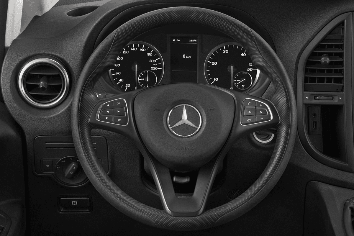 Lenkrad eines Mercedes Vito Kastenwagen