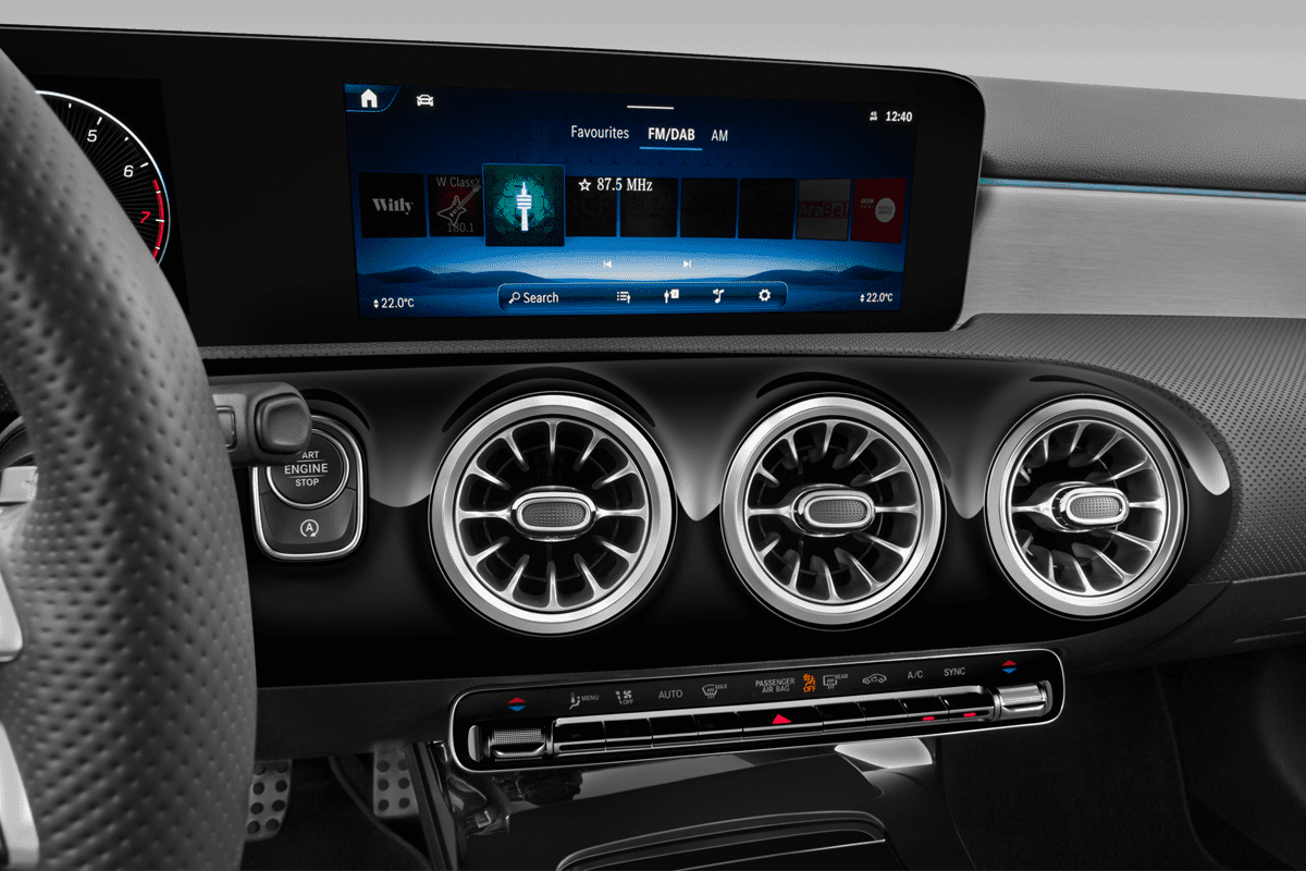 Audiosystem eines Mercedes A-Klasse