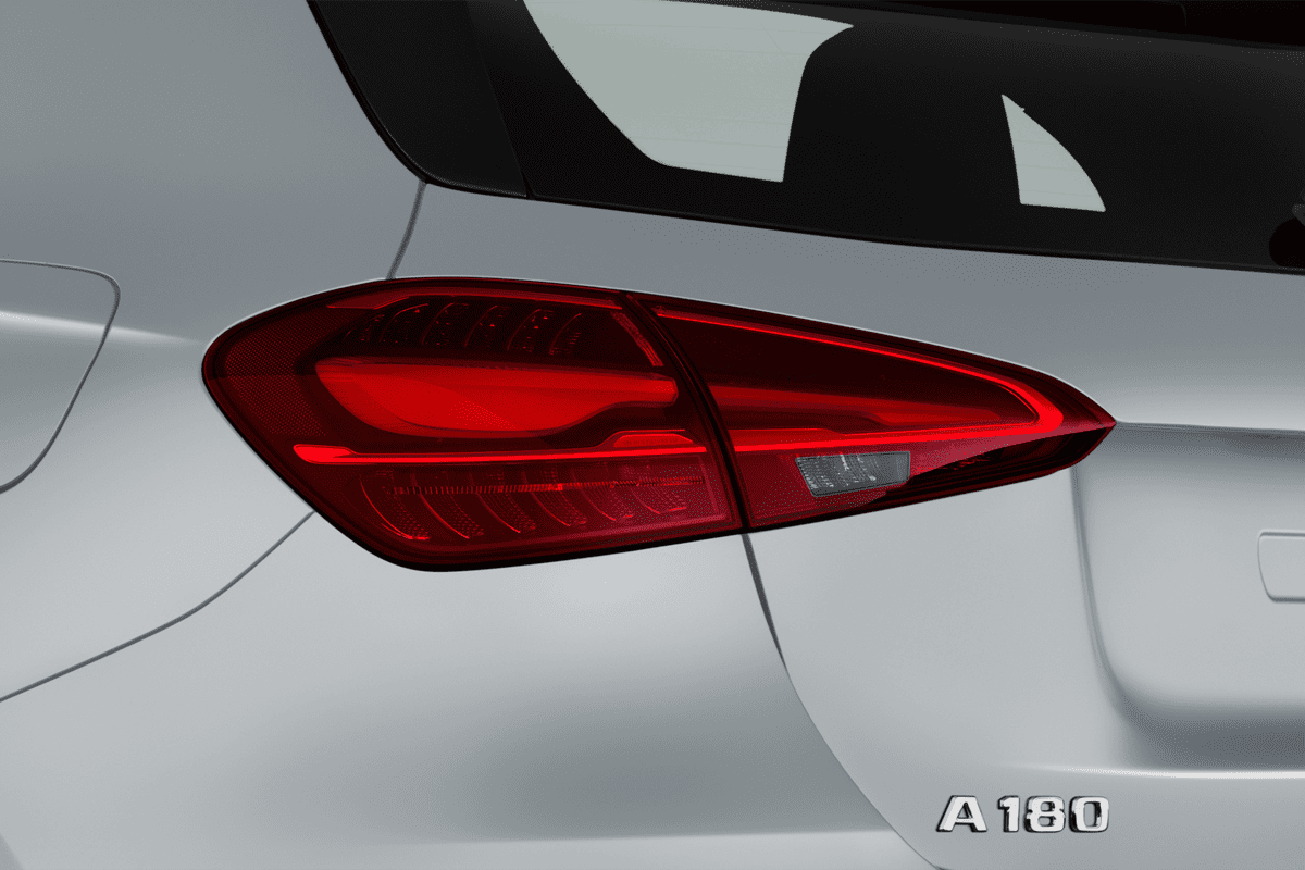 Heckleuchten eines Mercedes A-Klasse