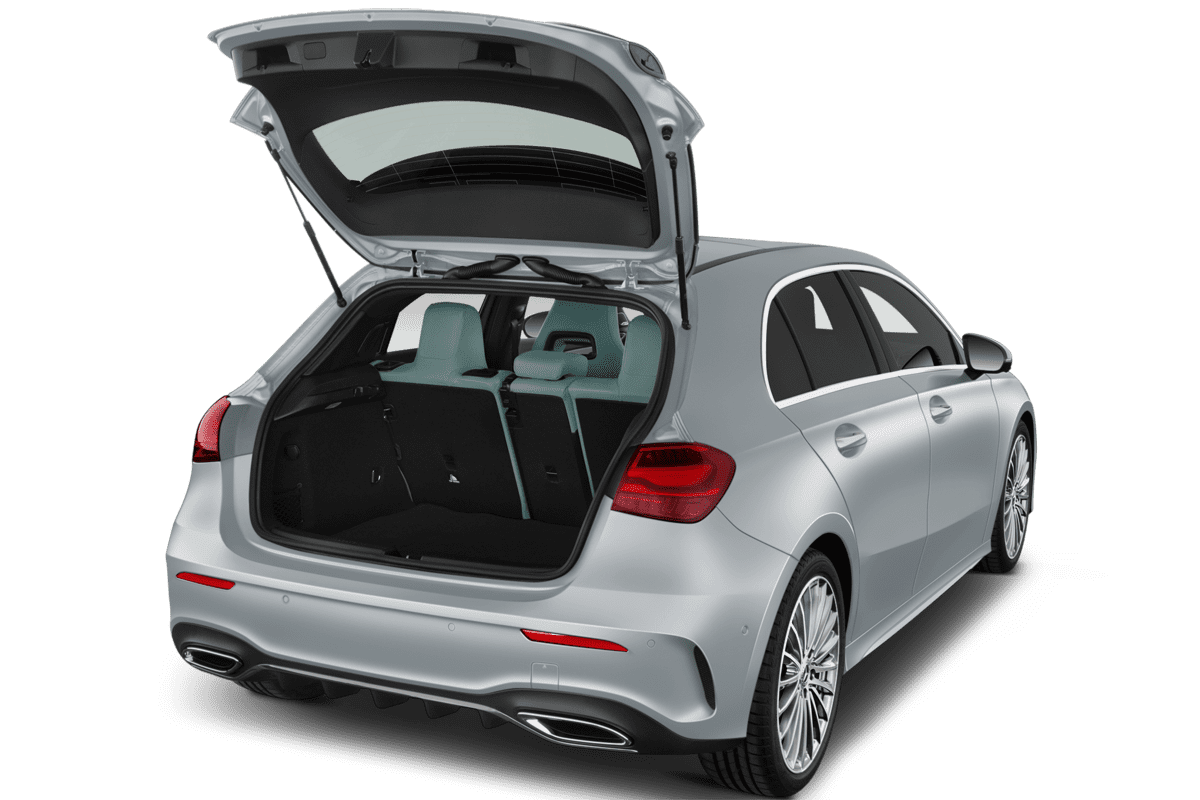 Kofferraum eines Mercedes A-Klasse