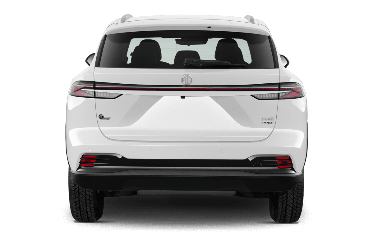 Heckansicht eines MG EHS Plug-in-Hybrid