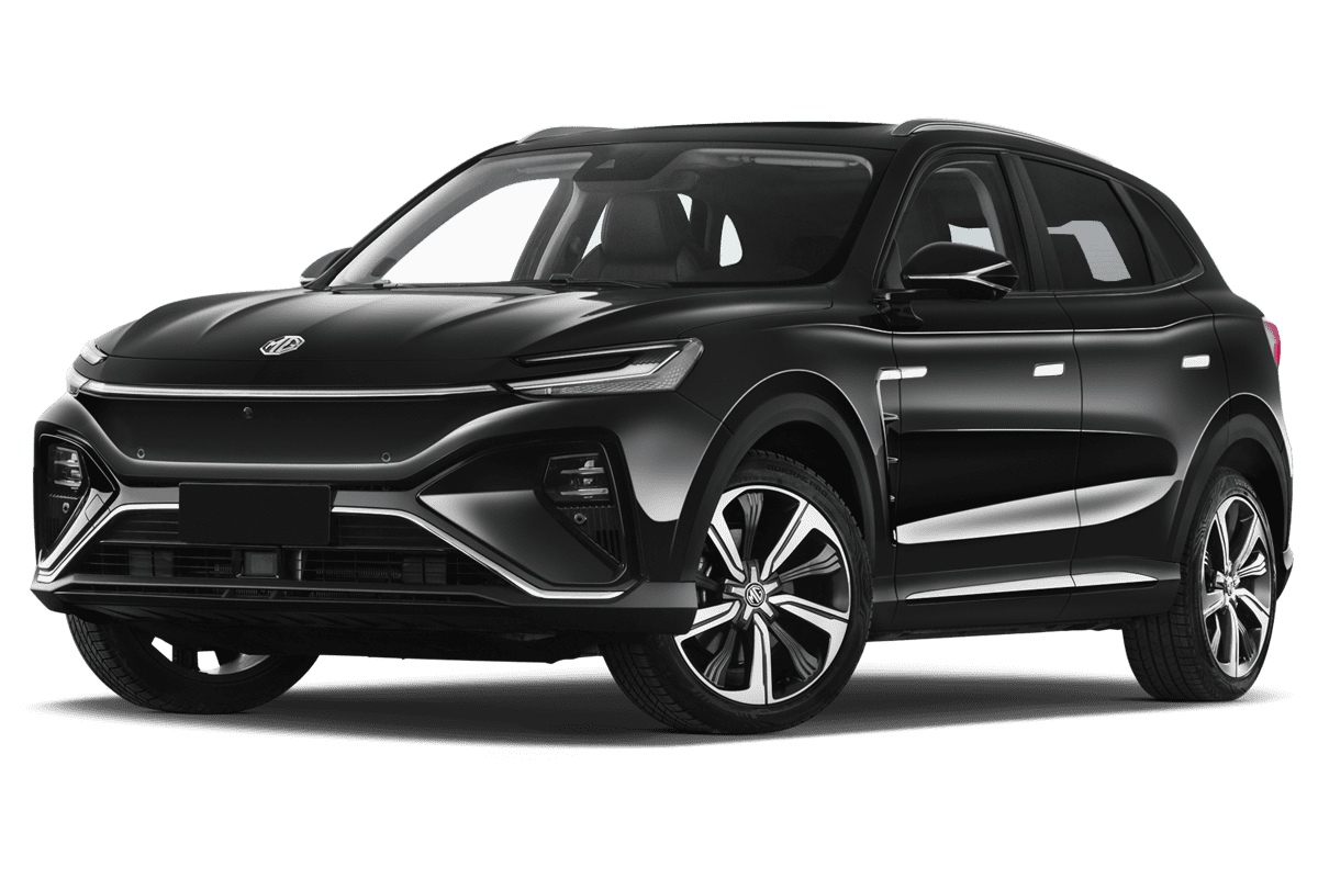 Tiefe, schräge Heckansicht eines MG Marvel R, freigestellt