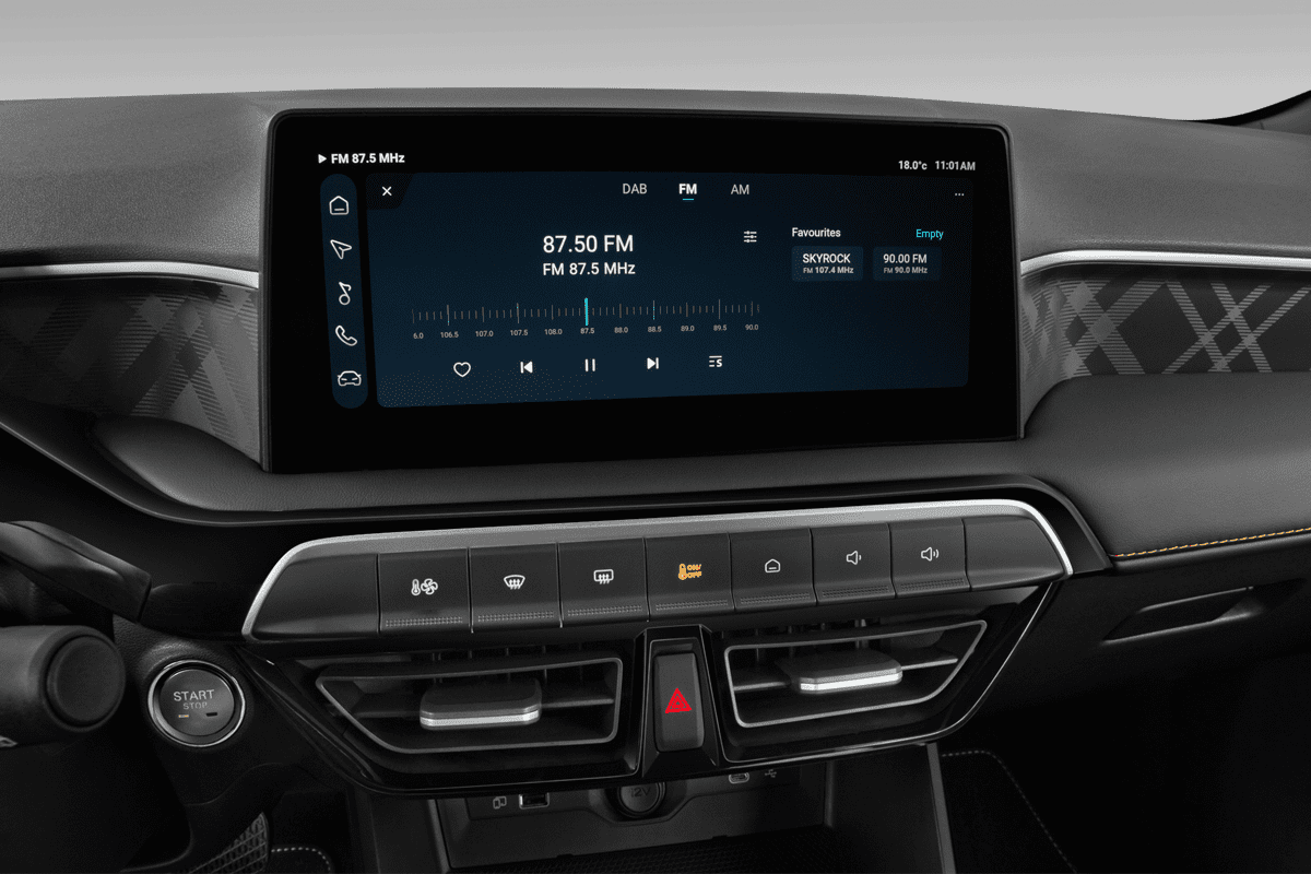 Audiosystem eines MG MG3