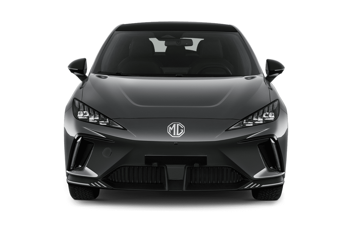 Frontansicht eines MG MG4, freigestellt