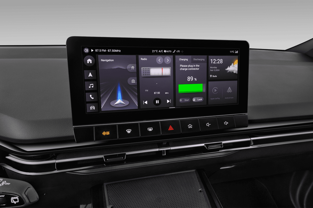 Mittelkonsole eines MG MG4