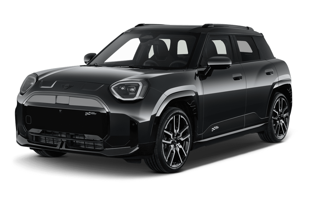 Schräge Frontansicht eines MINI Aceman , freigestellt