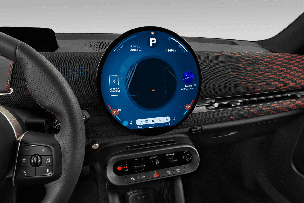 Mittelkonsole eines MINI Aceman 