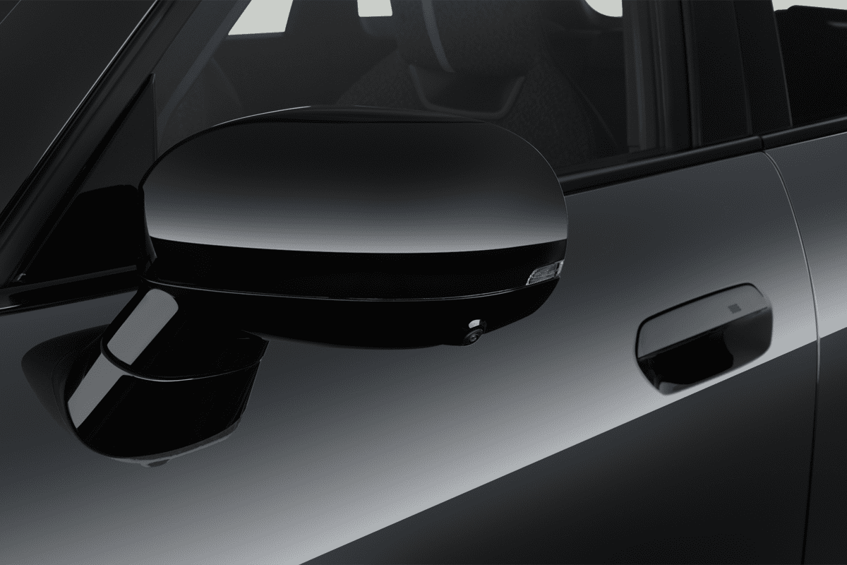 Rückspiegel eines MINI Aceman 