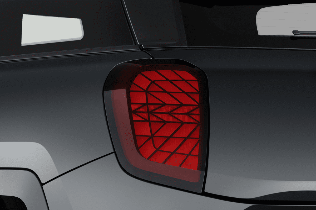 Heckleuchten eines MINI Aceman 