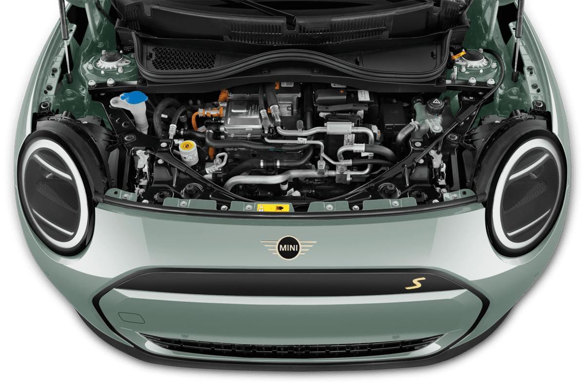 Motorraum eines MINI Cooper Electric 