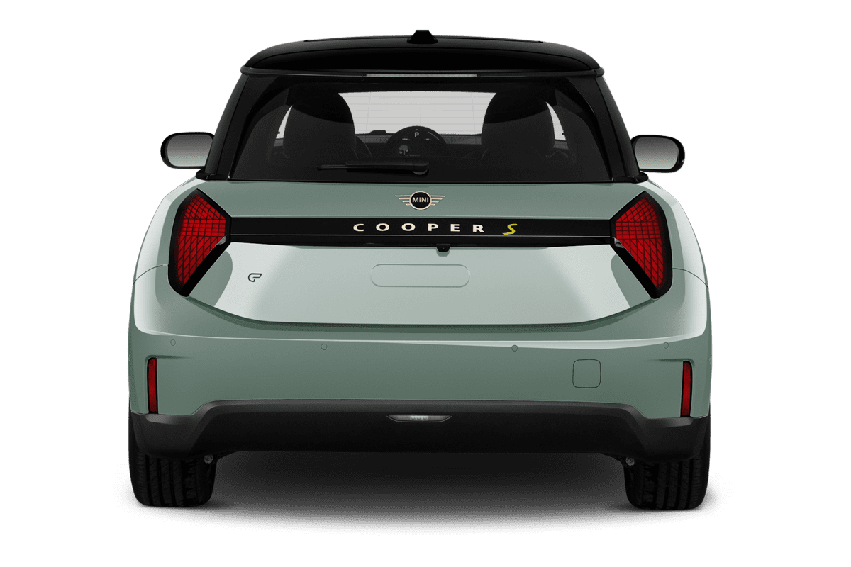 Heckansicht eines MINI Cooper Electric 