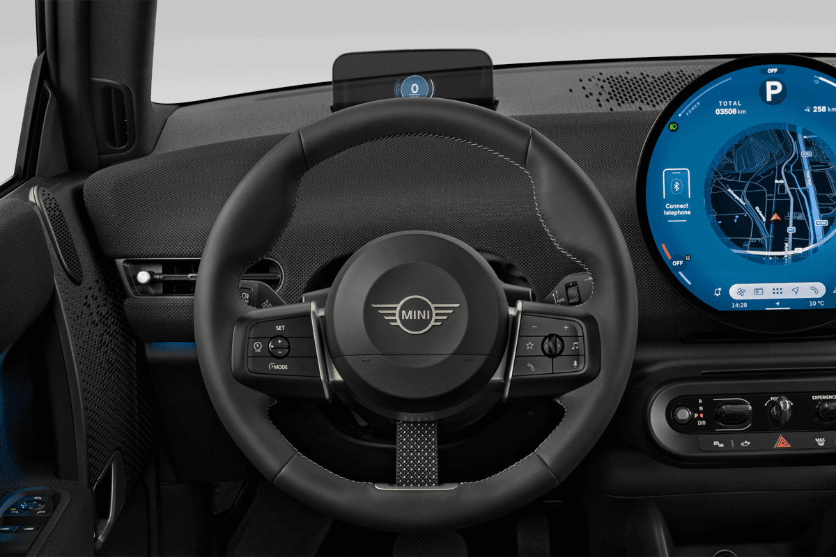 Lenkrad eines MINI Cooper Electric 