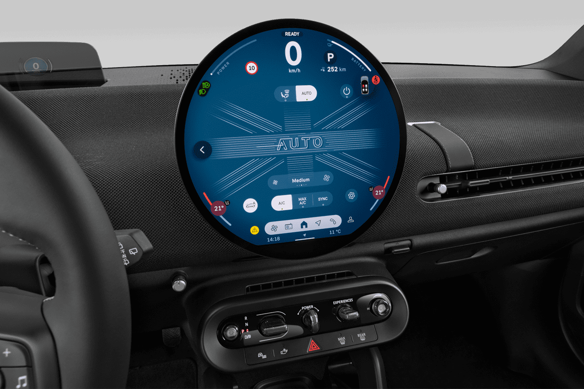 Klimasteuerung eines MINI Cooper Electric 