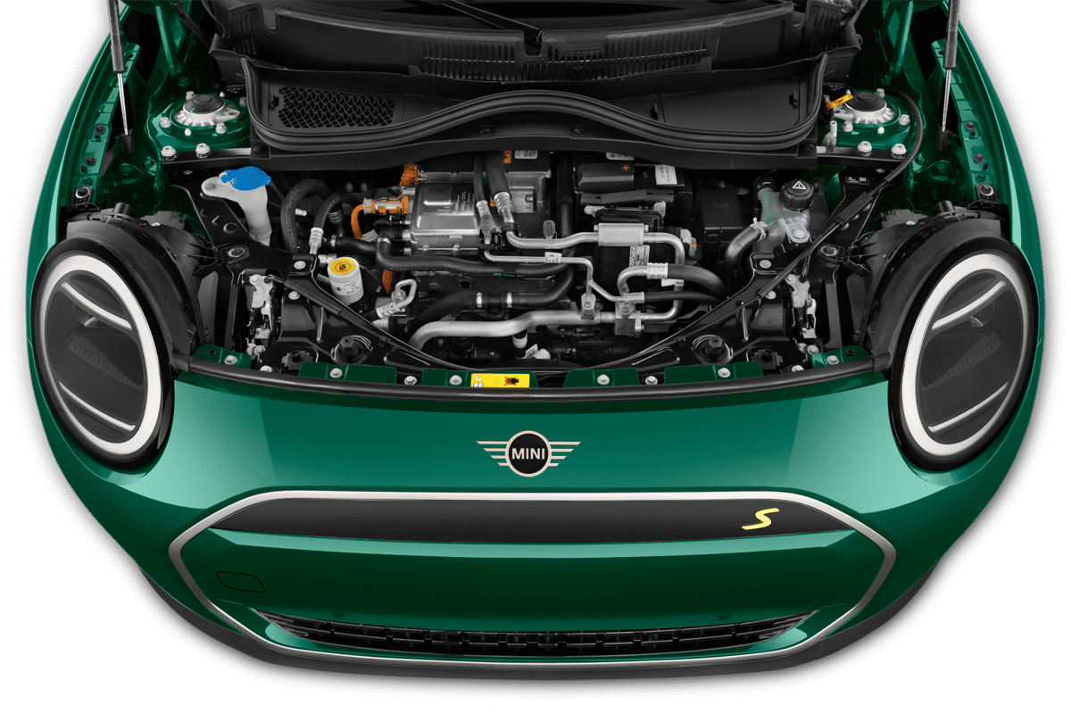 Motorraum eines MINI Cooper Electric 