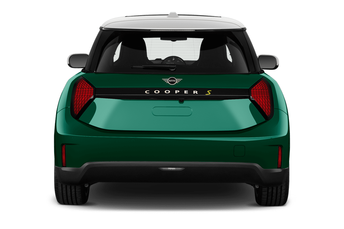 Heckansicht eines MINI Cooper Electric 