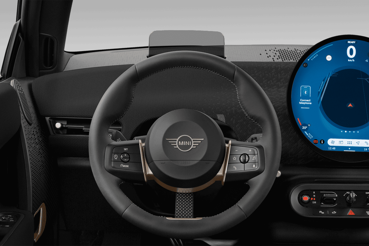 Lenkrad eines MINI Cooper Electric 