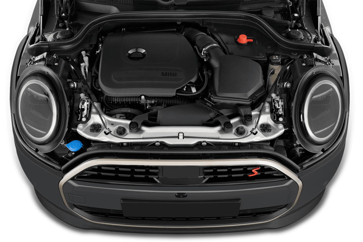 Motorraum eines MINI Cooper Cabrio 