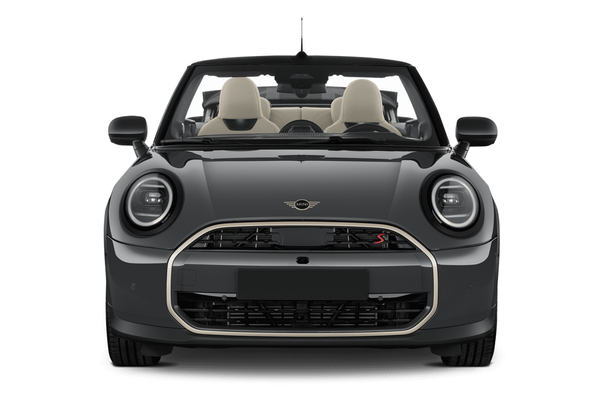 Frontansicht eines MINI Cooper Cabrio , freigestellt