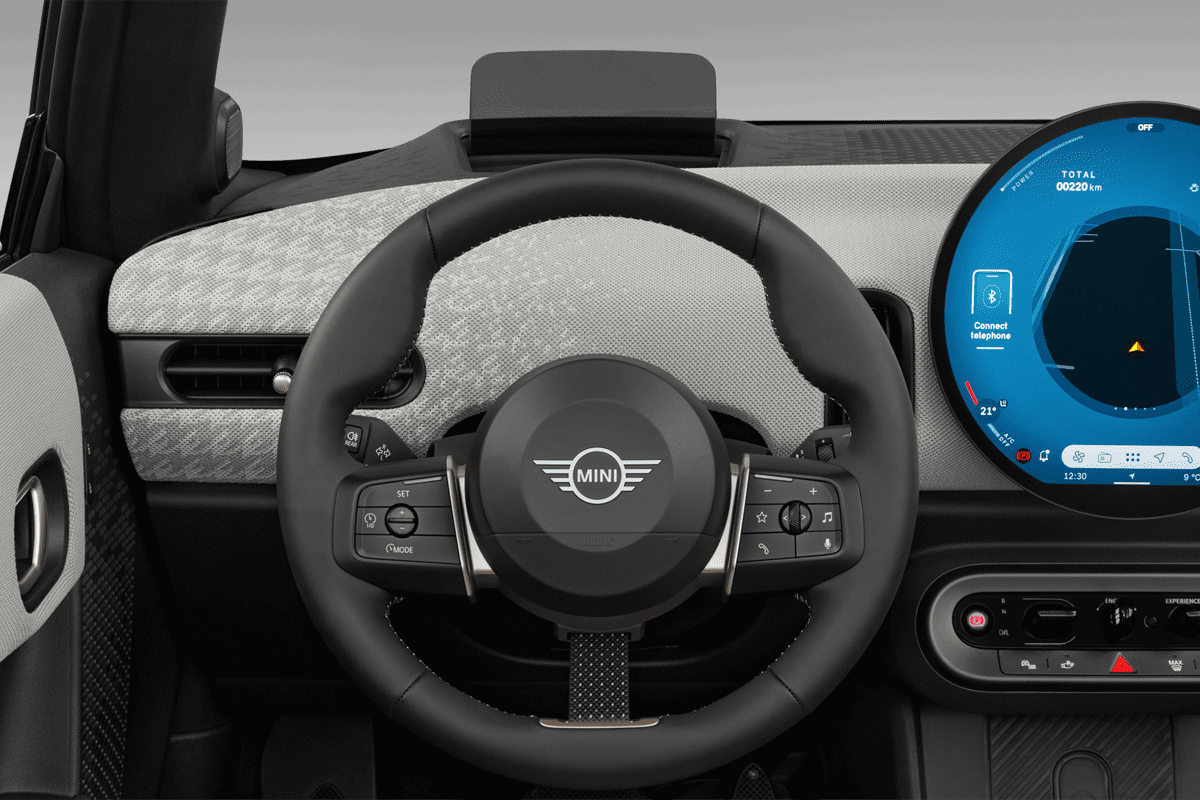 Lenkrad eines MINI Cooper Cabrio 