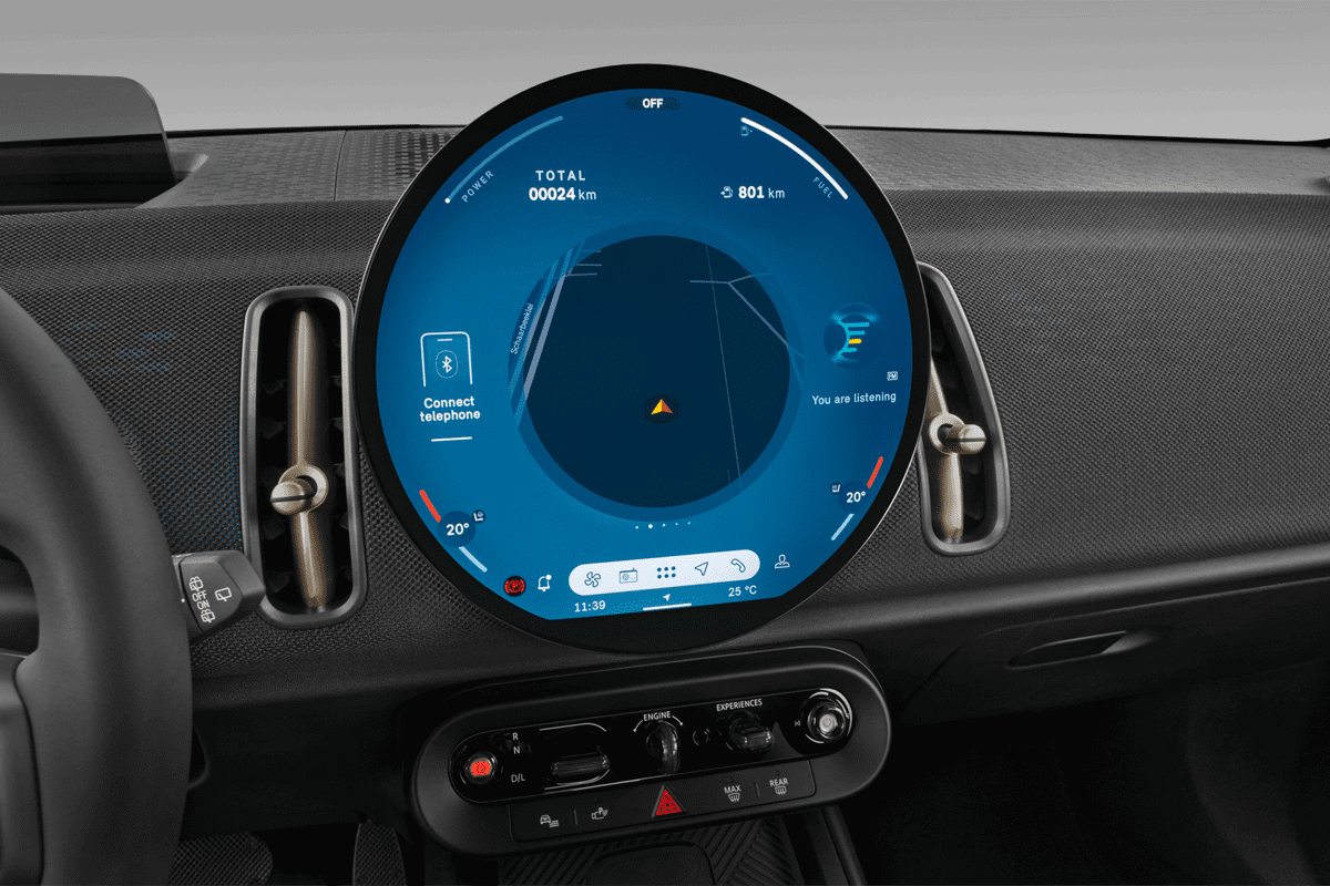 Mittelkonsole eines MINI Countryman