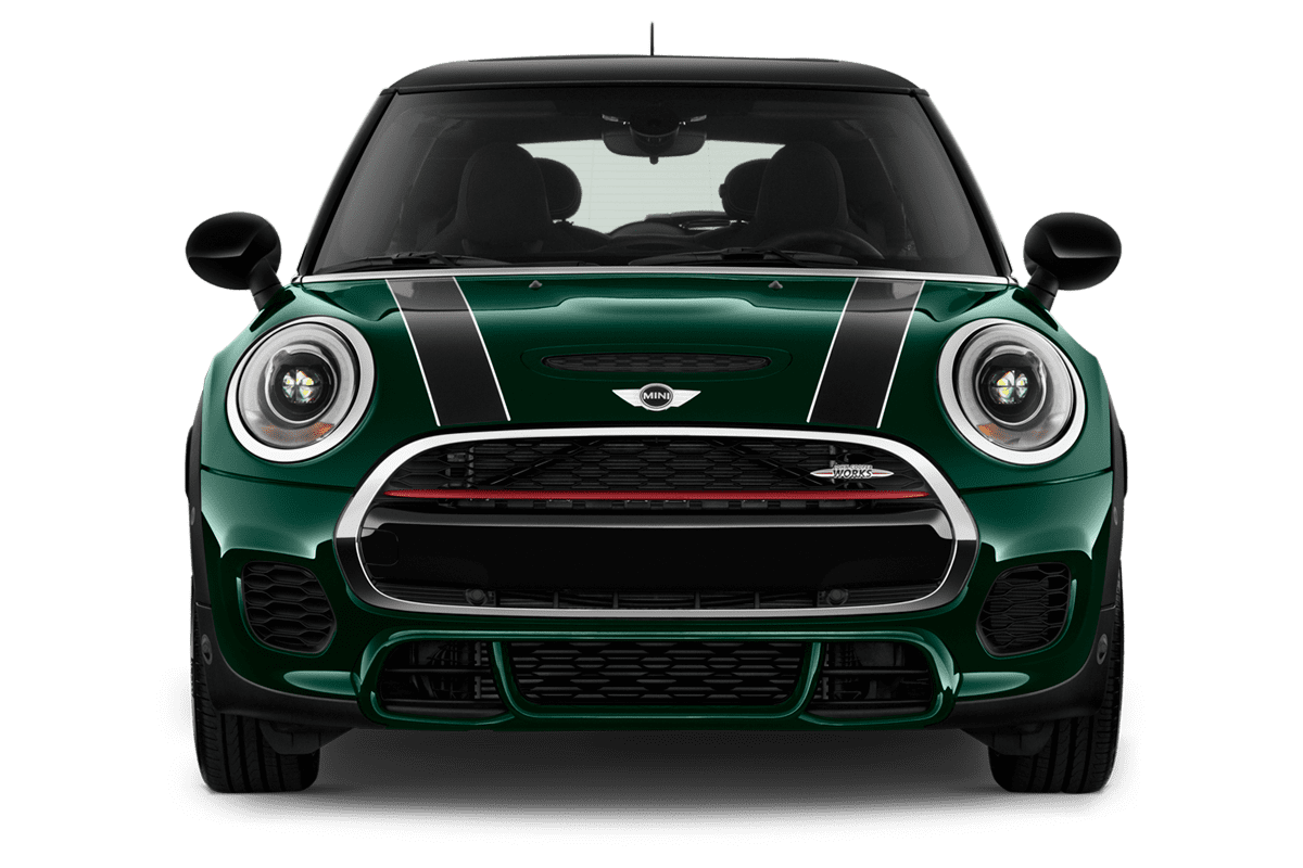 Frontansicht eines MINI 3-Türer John Cooper Works, freigestellt