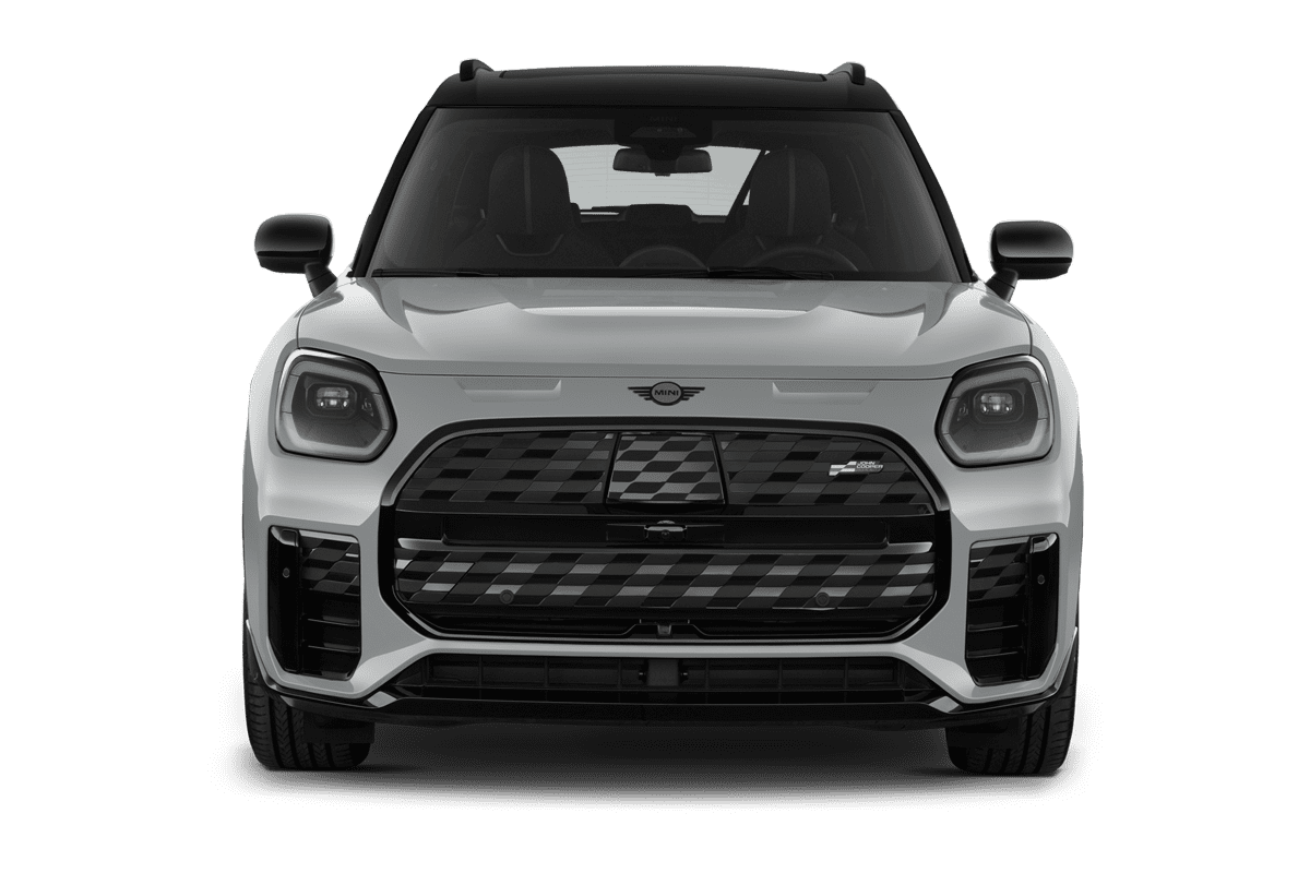 Frontansicht eines MINI Countryman Electric, freigestellt