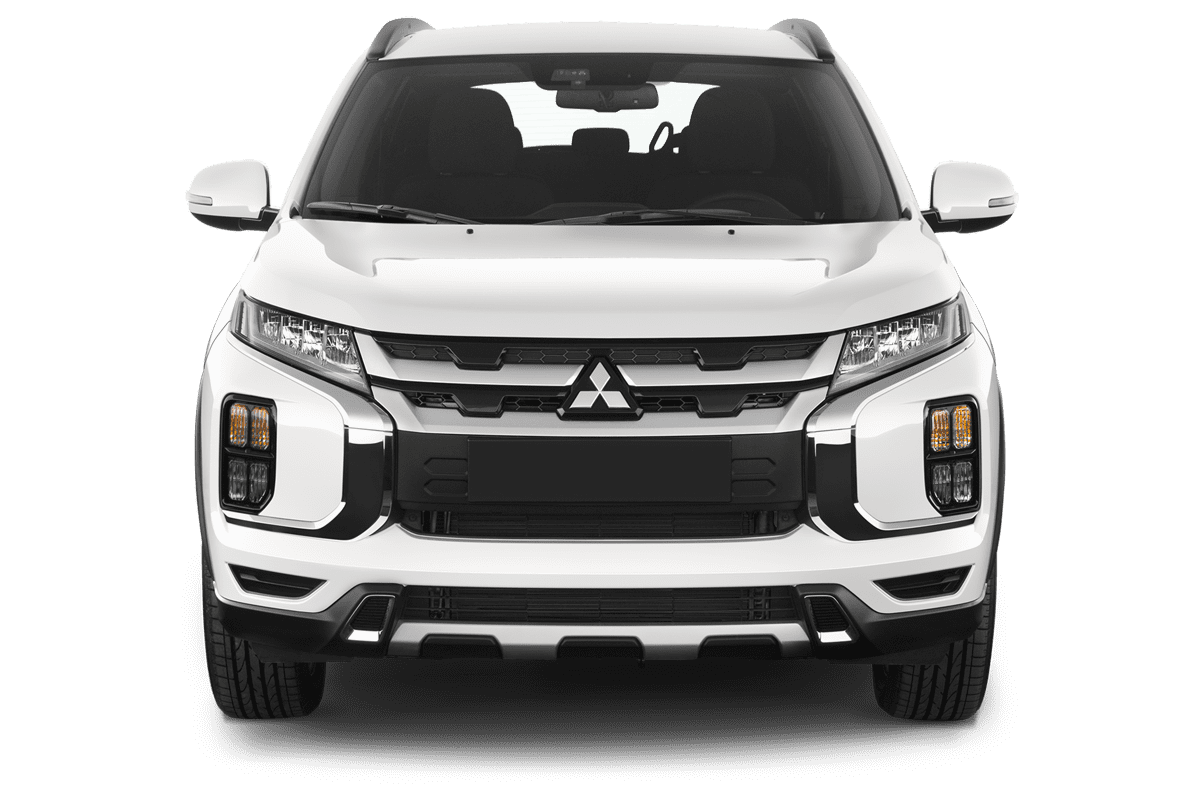 Frontansicht eines Mitsubishi ASX Plug-in-Hybrid, freigestellt