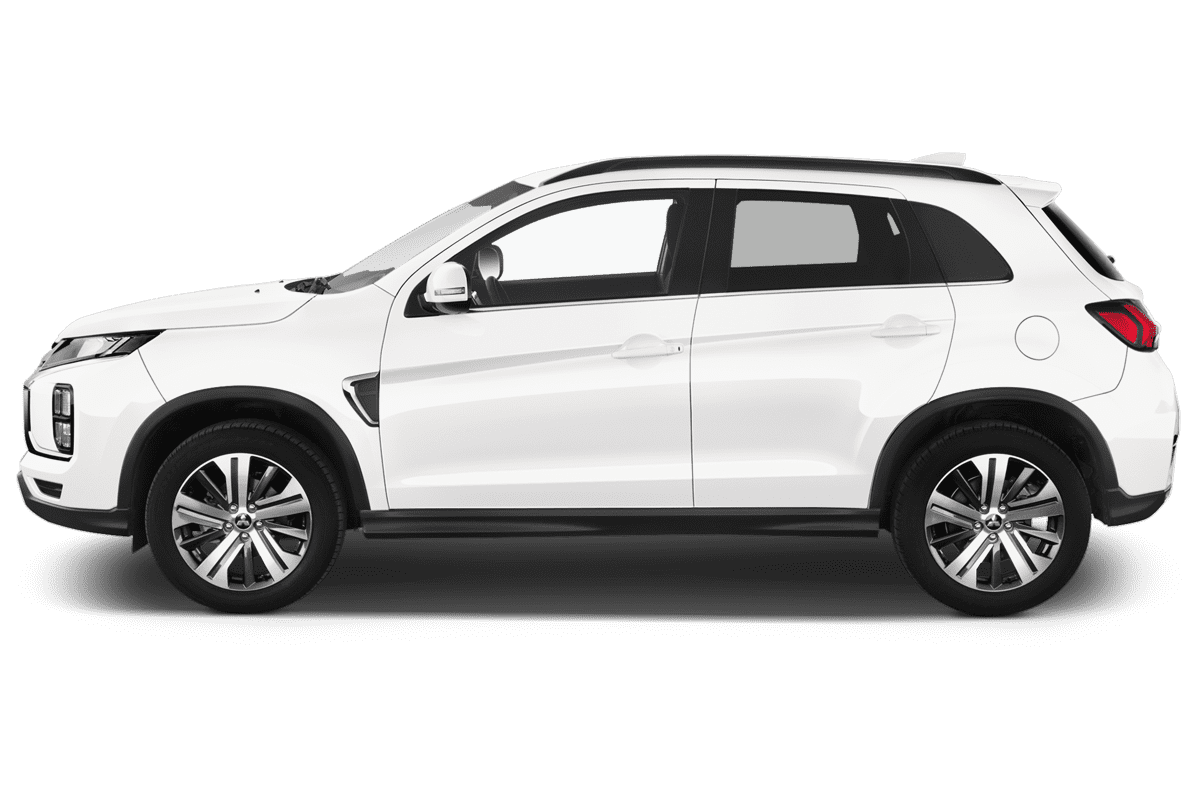 Seitenansicht eines Mitsubishi ASX Plug-in-Hybrid