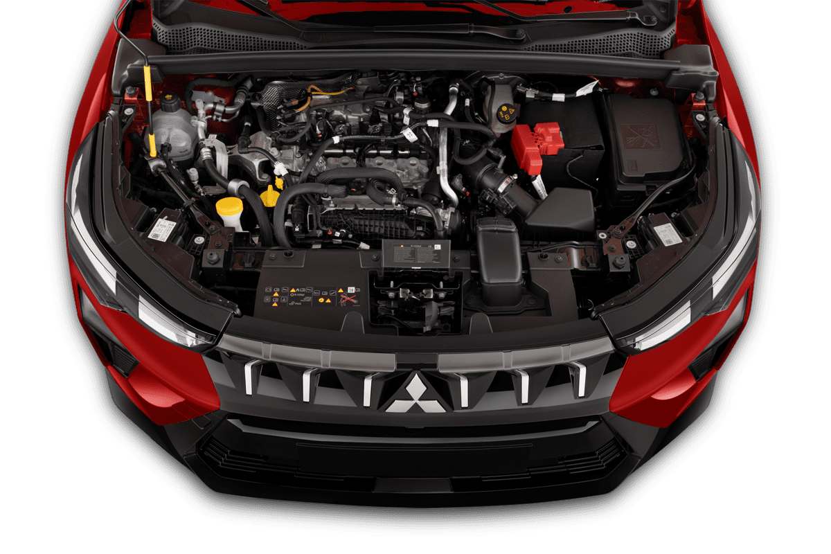 Motorraum eines Mitsubishi ASX Hybrid