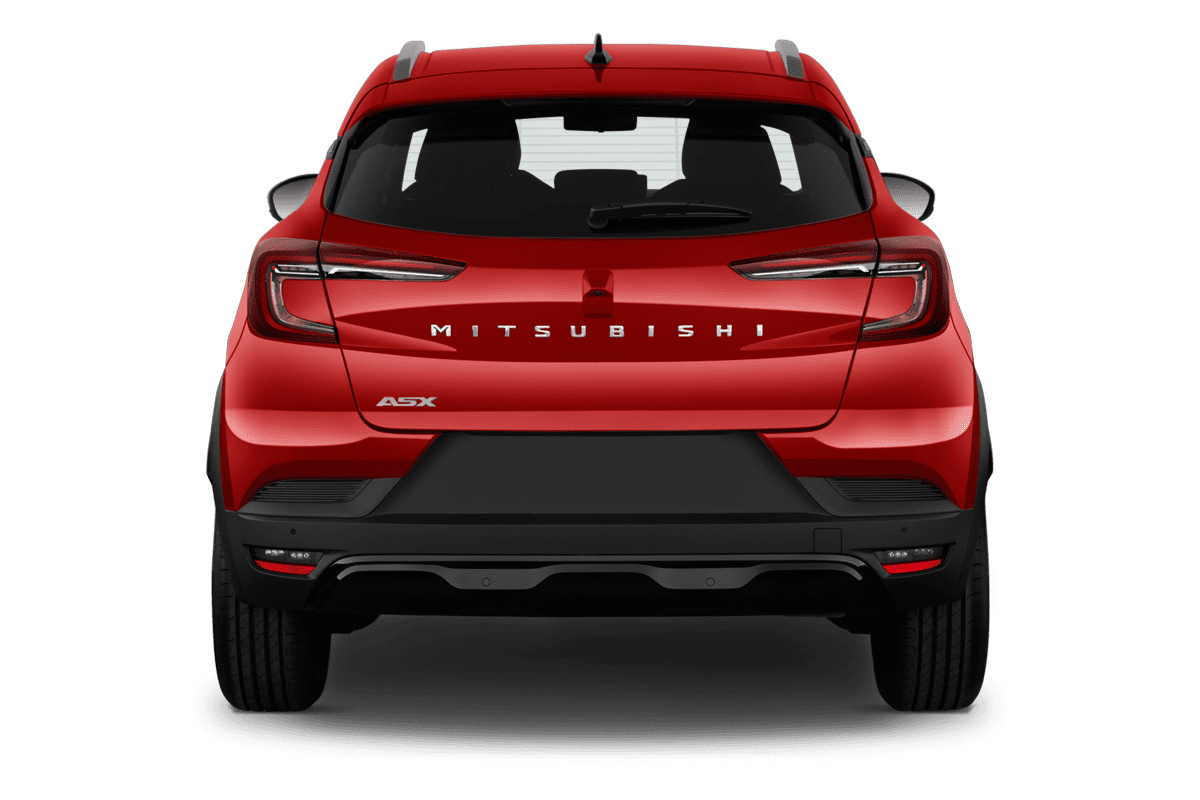 Heckansicht eines Mitsubishi ASX Hybrid