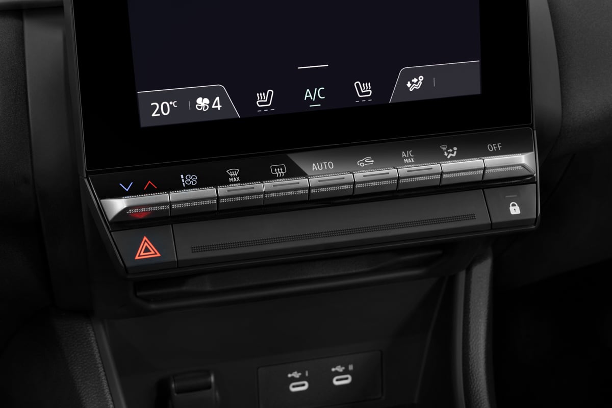 Klimasteuerung eines Mitsubishi ASX Hybrid