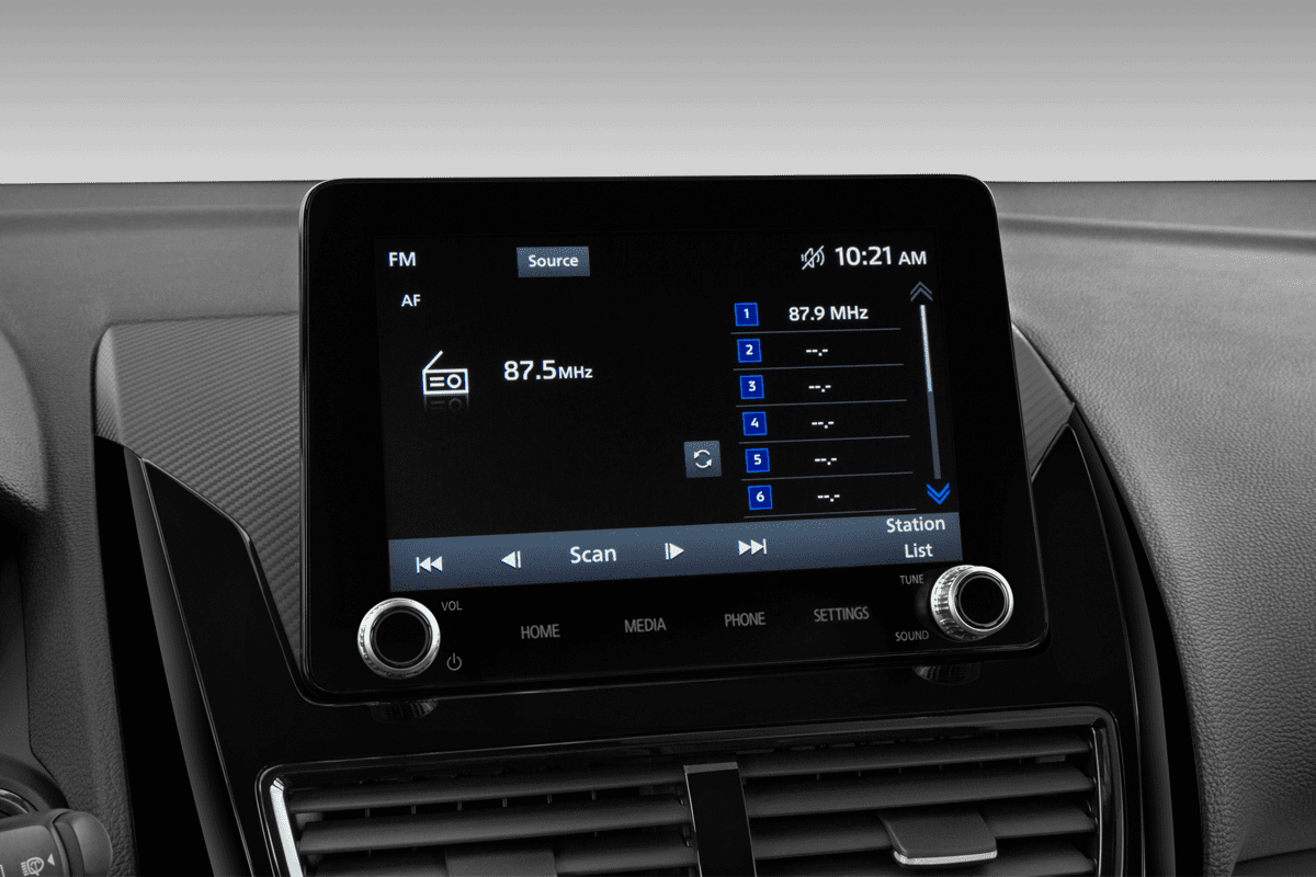 Audiosystem eines Mitsubishi Eclipse Cross Plug-in Hybrid