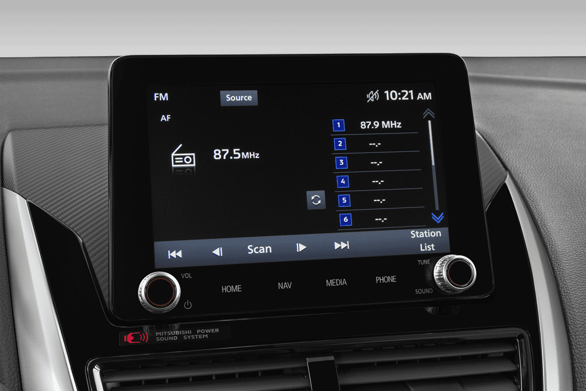 Audiosystem eines Mitsubishi Eclipse Cross BEV (neues Modell)