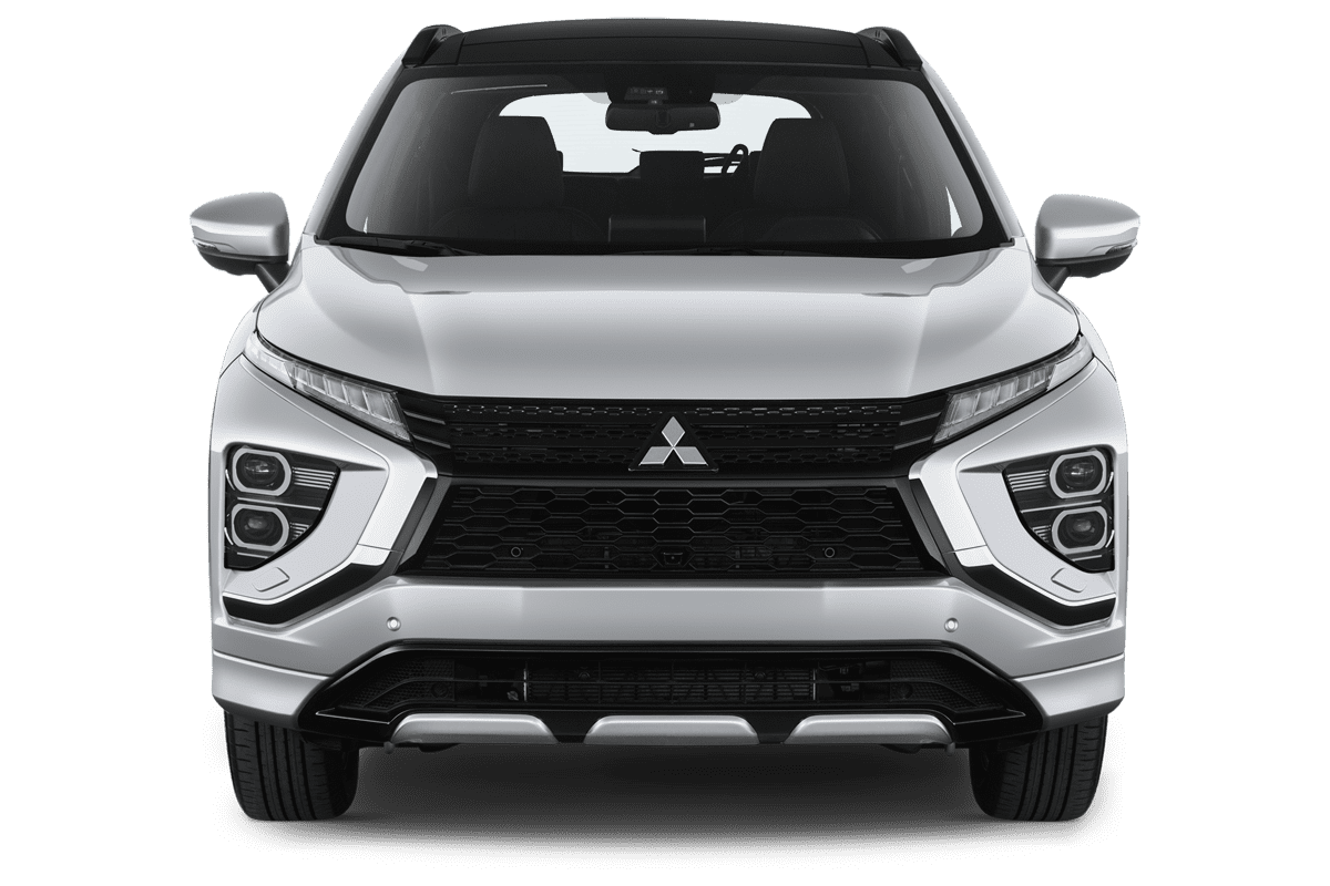 Frontansicht eines Mitsubishi Eclipse Cross BEV (neues Modell), freigestellt