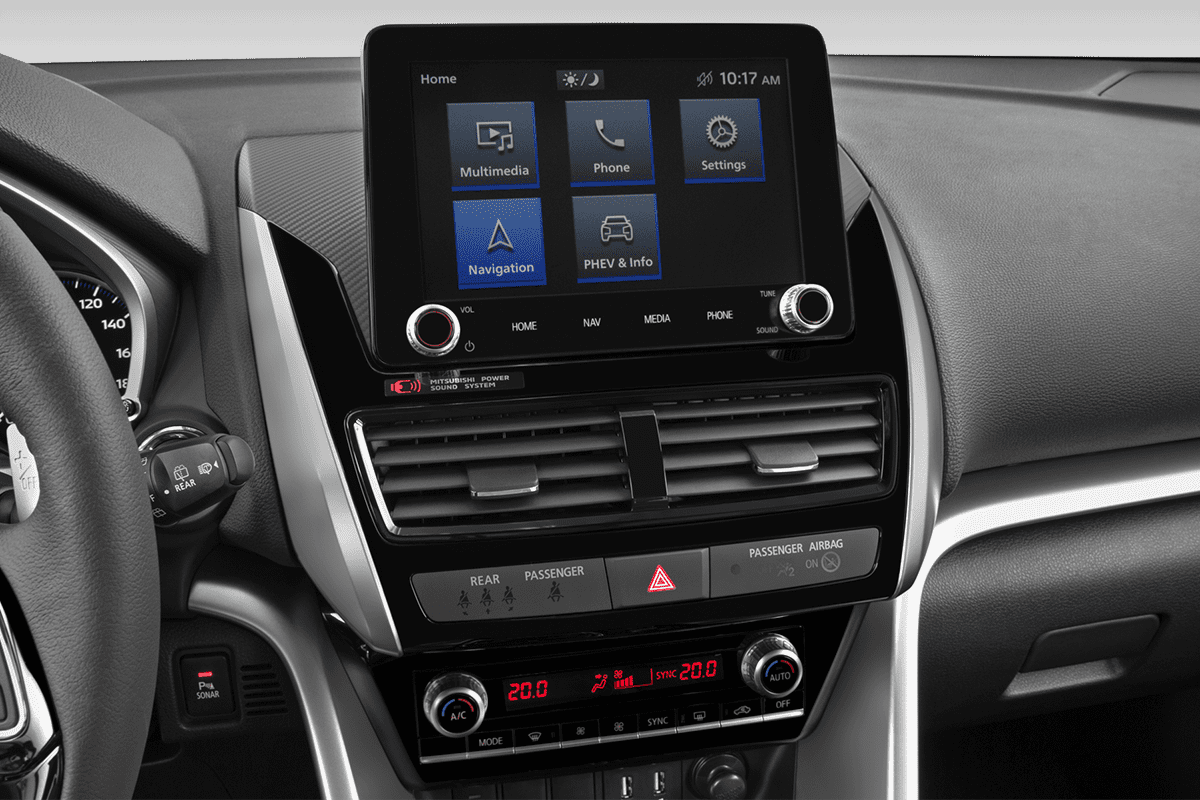 Mittelkonsole eines Mitsubishi Eclipse Cross BEV (neues Modell)