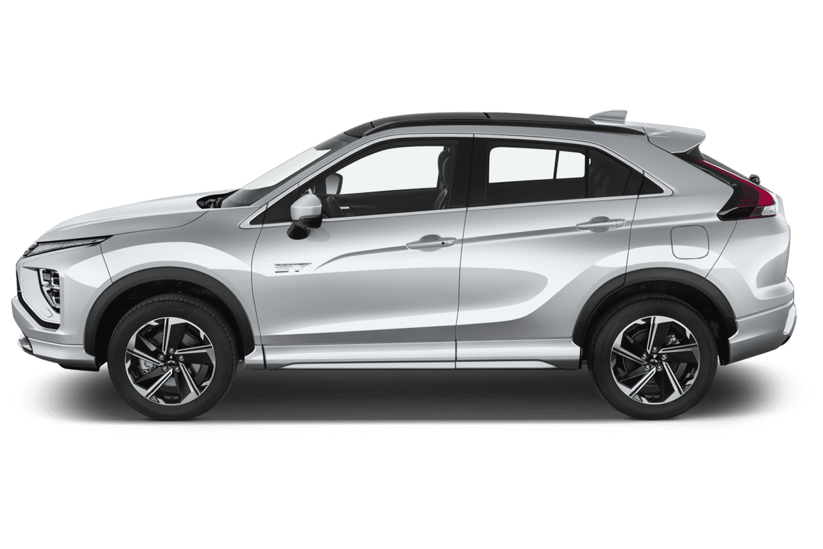 Seitenansicht eines Mitsubishi Eclipse Cross BEV (neues Modell)