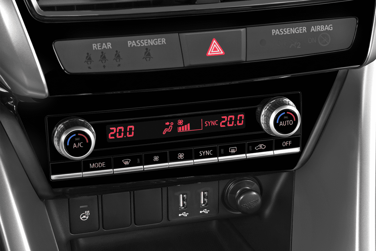 Klimasteuerung eines Mitsubishi Eclipse Cross BEV (neues Modell)