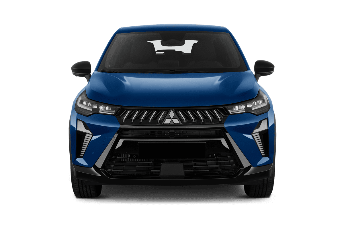 Frontansicht eines Mitsubishi Grandis, freigestellt (KI-generiert)