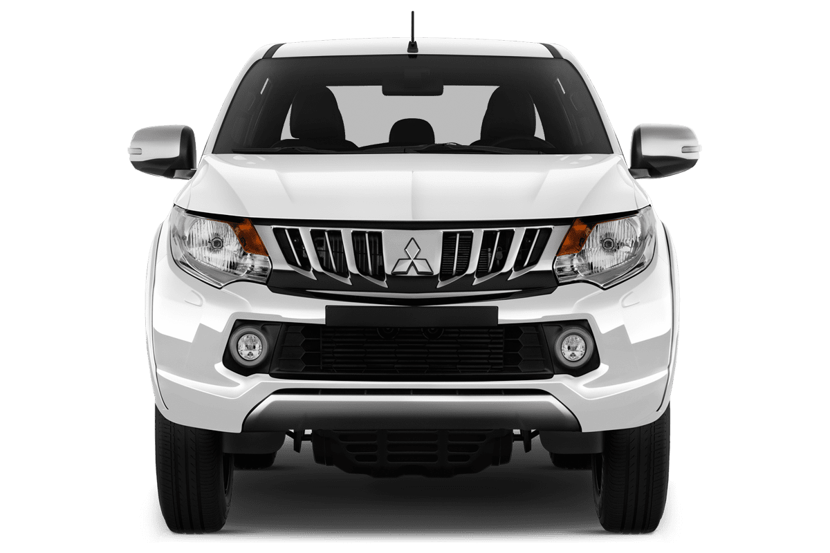 Frontansicht eines Mitsubishi L200 , freigestellt