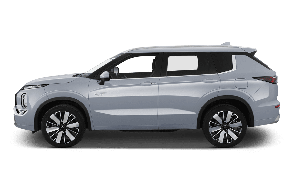 Seitenansicht eines Mitsubishi Outlander Plug-in-Hybrid