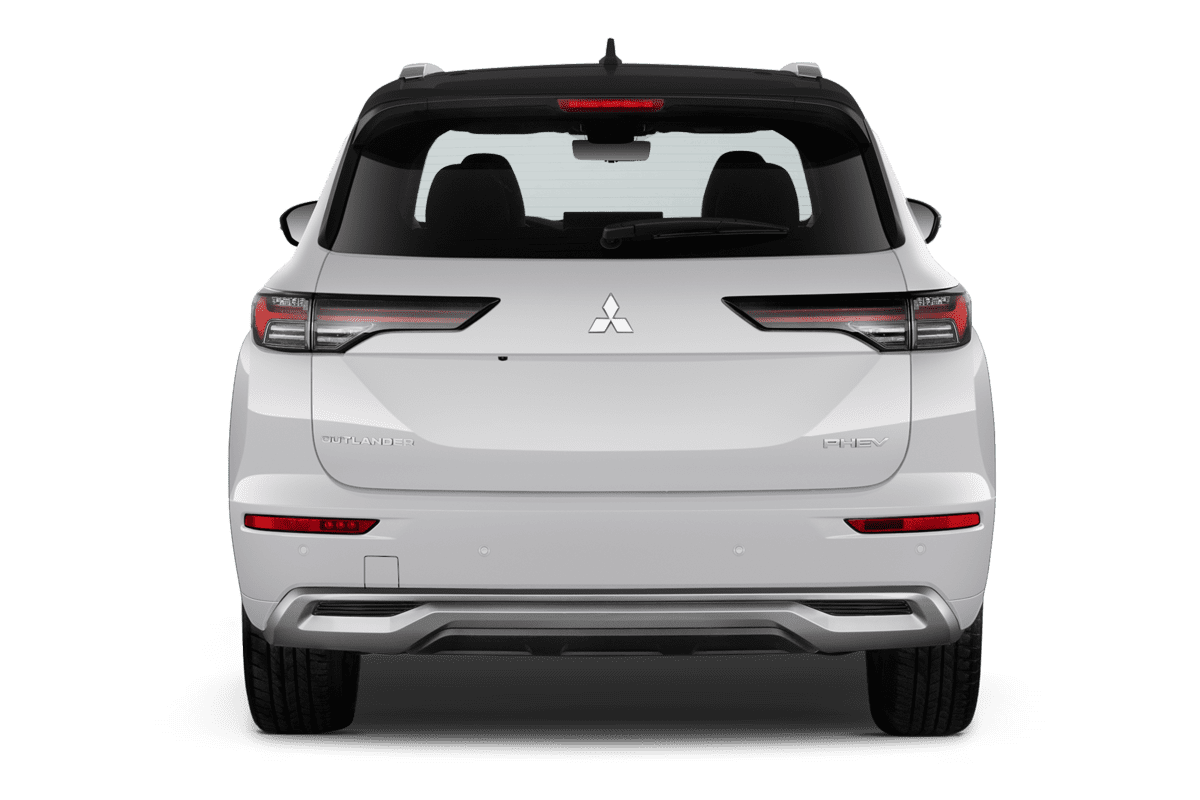 Heckansicht eines Mitsubishi Outlander Plug-in-Hybrid
