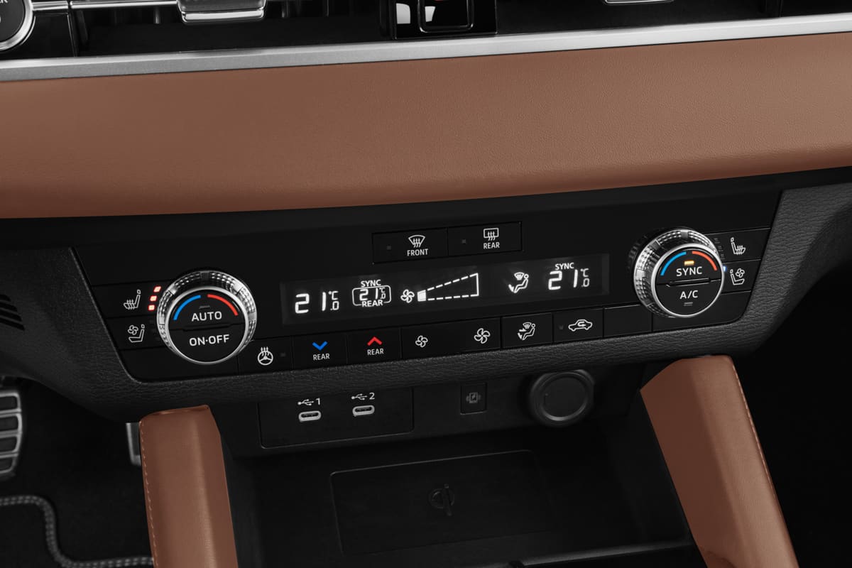 Klimasteuerung eines Mitsubishi Outlander Plug-in-Hybrid