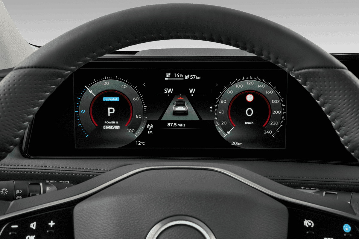 Kombiinstrument eines Nissan Ariya